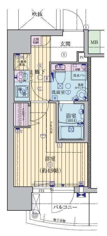 9階の間取り図