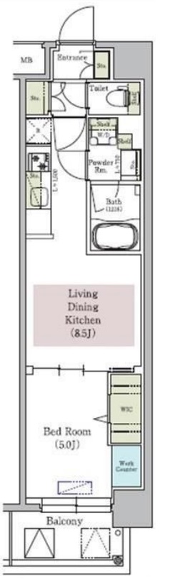 4階の間取り図