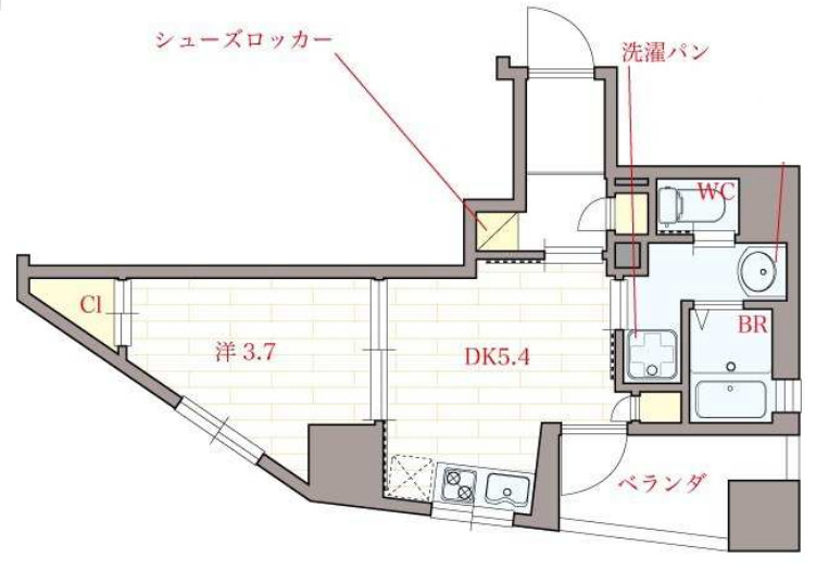 9階の間取り図