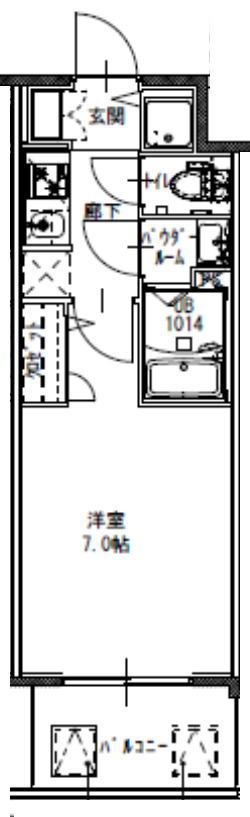 8階の間取り図
