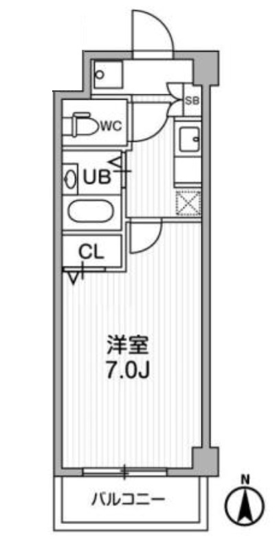 8階の間取り図