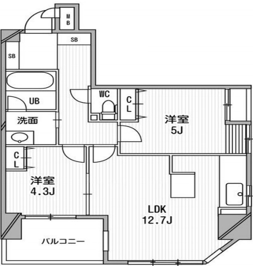 9階の間取り図