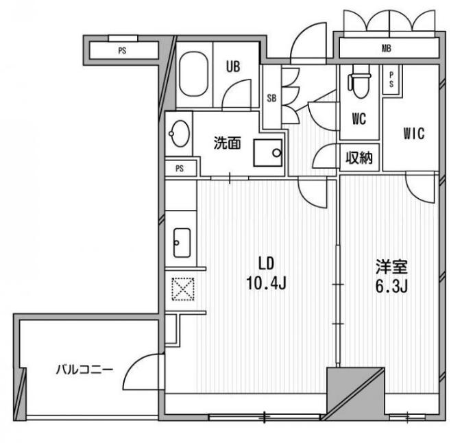 6階の間取り図