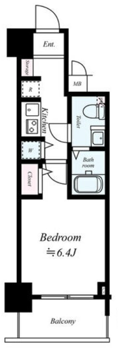 4階の間取り図