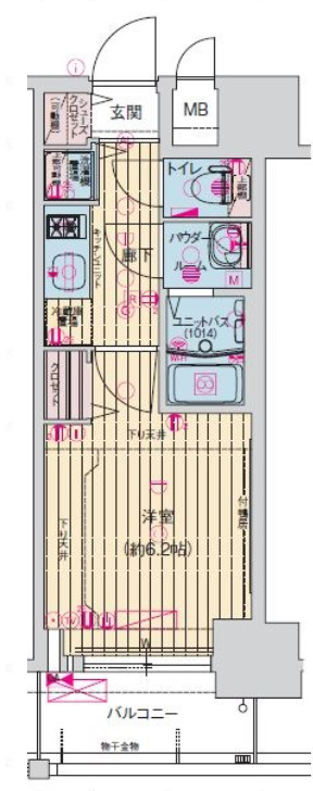 7階の間取り図