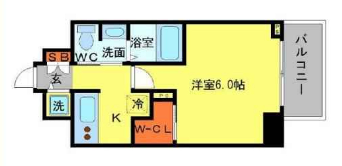 6階の間取り図