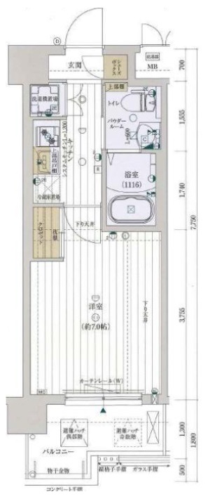 8階の間取り図