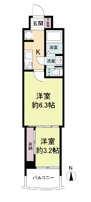 4階の間取り図