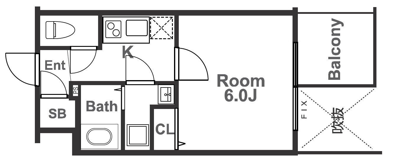 6階の間取り図