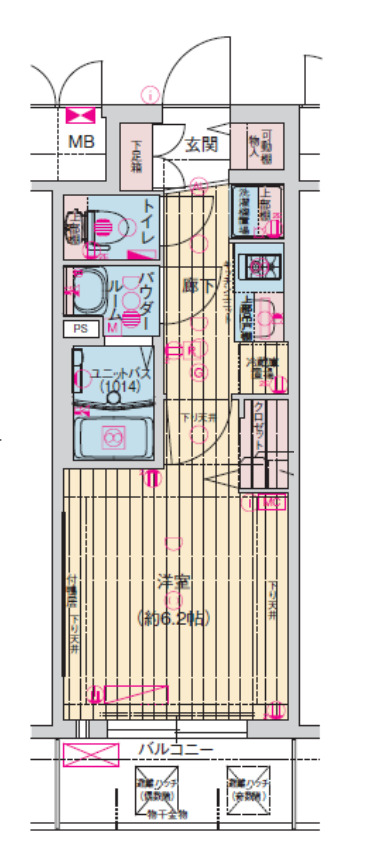 4階の間取り図