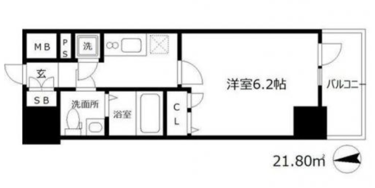 2階の間取り図