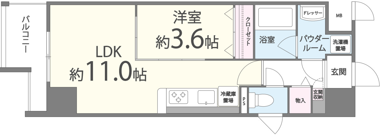 4階の間取り図