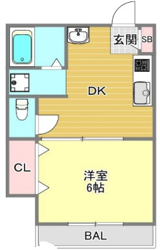 4階の間取り図