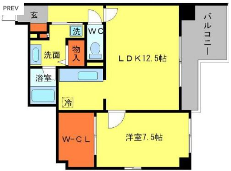 2階の間取り図