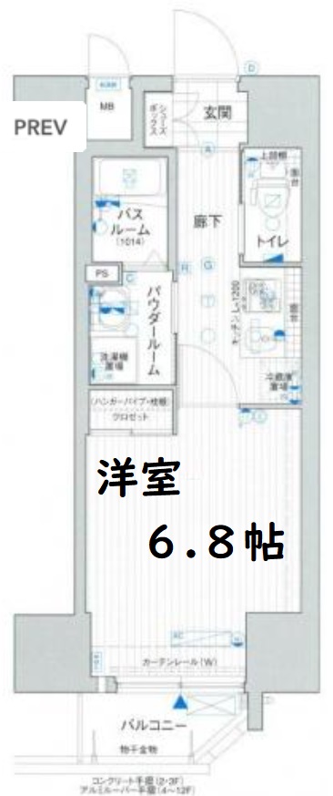2階の間取り図