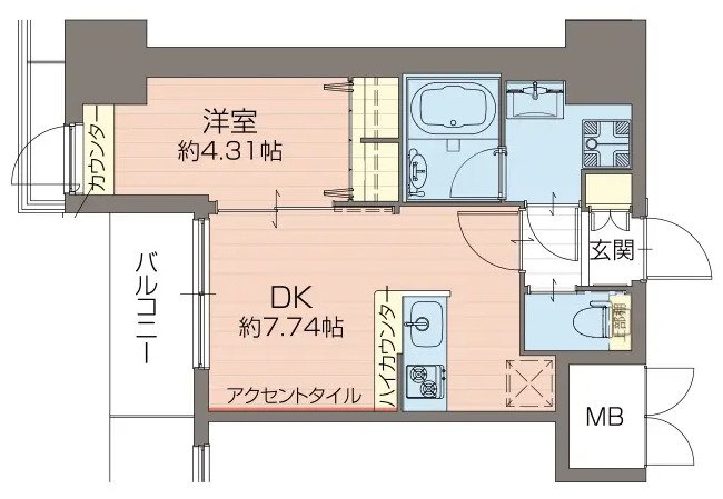 7階の間取り図