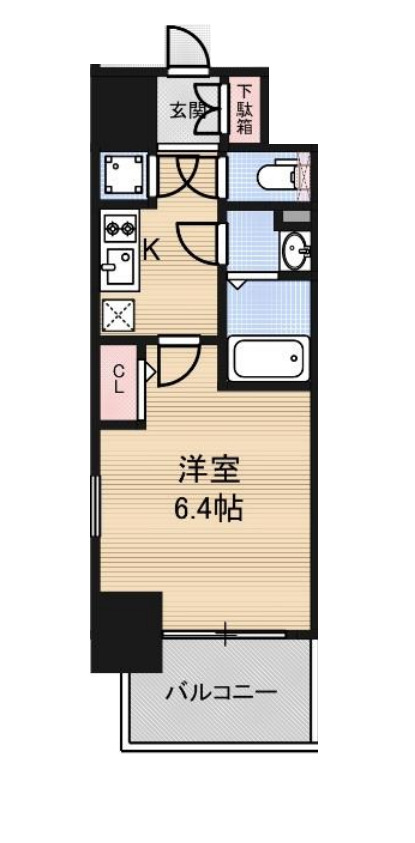 8階の間取り図