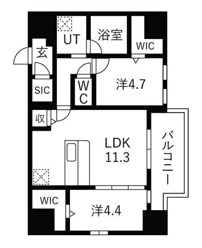 12階の間取り図