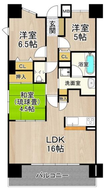 8階の間取り図