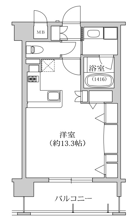 9階の間取り図