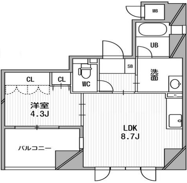 2階の間取り図