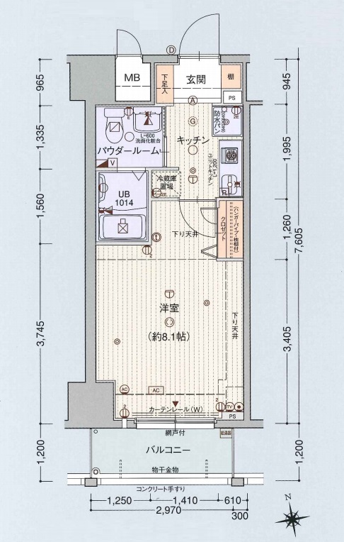 6階の間取り図