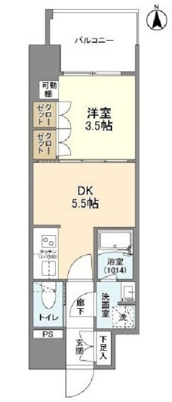 4階の間取り図