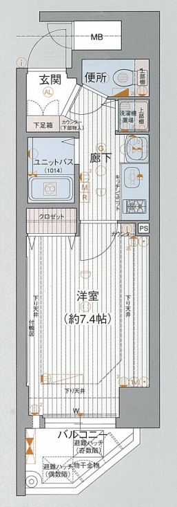 6階の間取り図