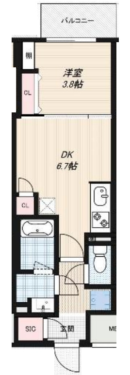 6階の間取り図