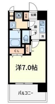 8階の間取り図
