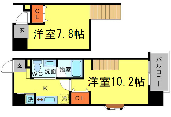 4階の間取り図