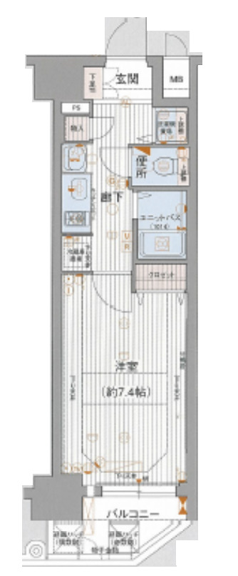 4階の間取り図