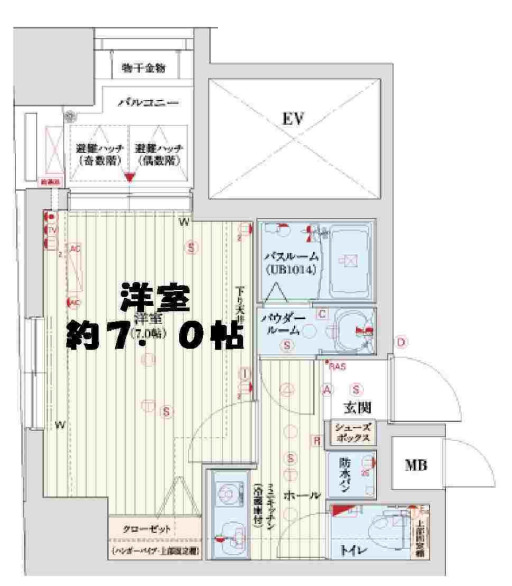 3階の間取り図