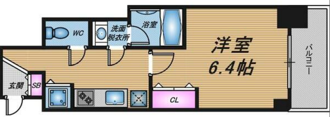 4階の間取り図