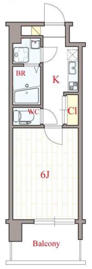 6階の間取り図