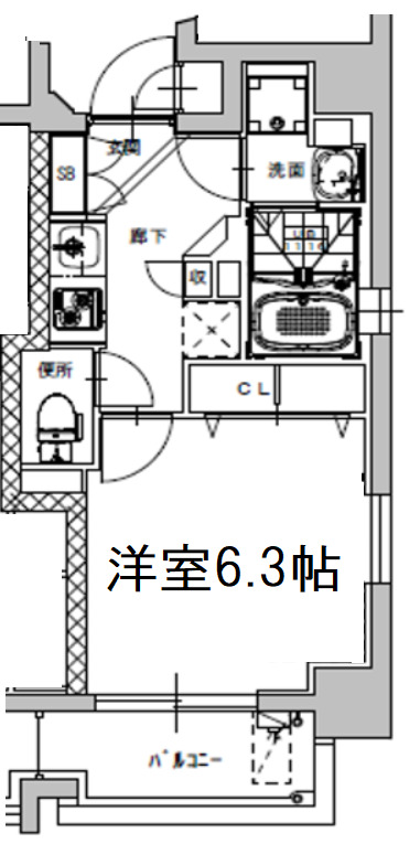 8階の間取り図