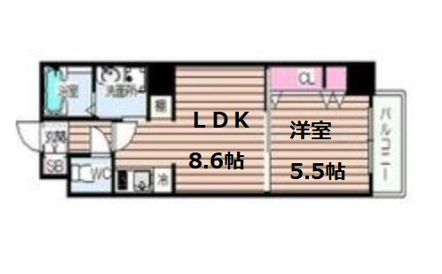 4階の間取り図