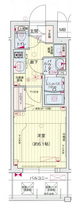 7階の間取り図