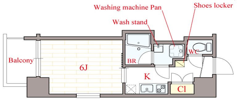 8階の間取り図