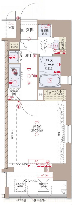 7階の間取り図