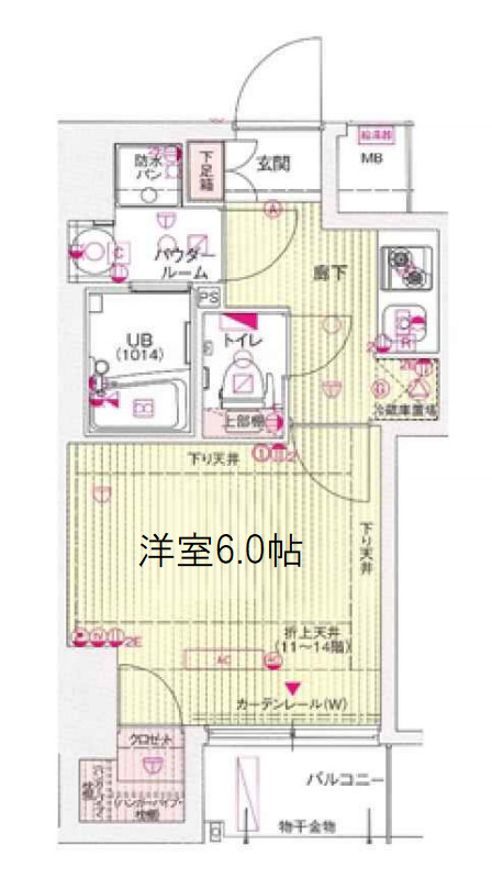 5階の間取り図