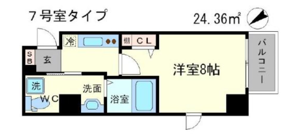 7階の間取り図