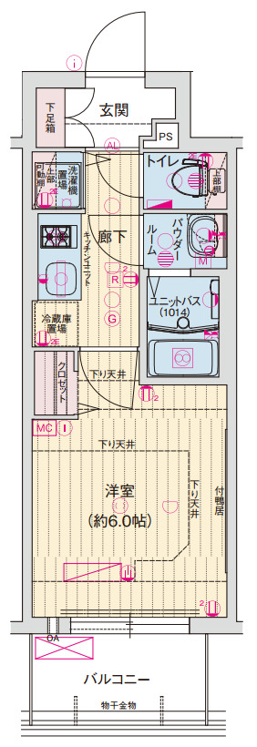 8階の間取り図