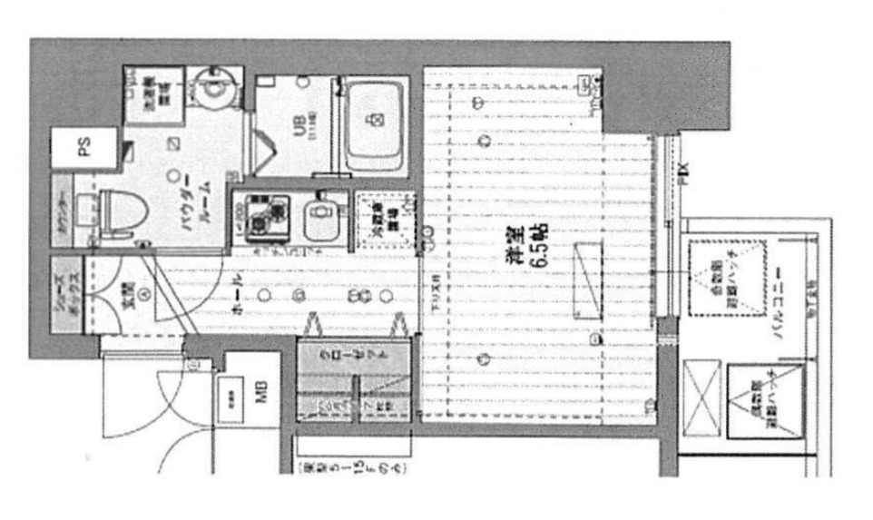 6階の間取り図