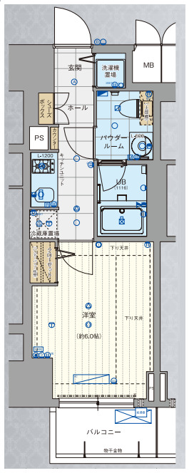 6階の間取り図