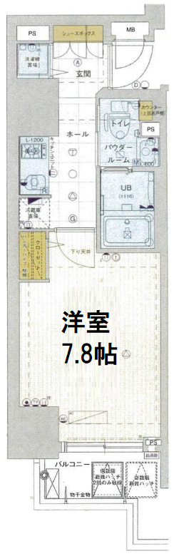 7階の間取り図