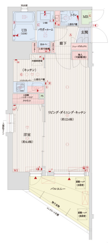11階の間取り図