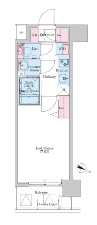 2階の間取り図