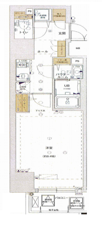 4階の間取り図