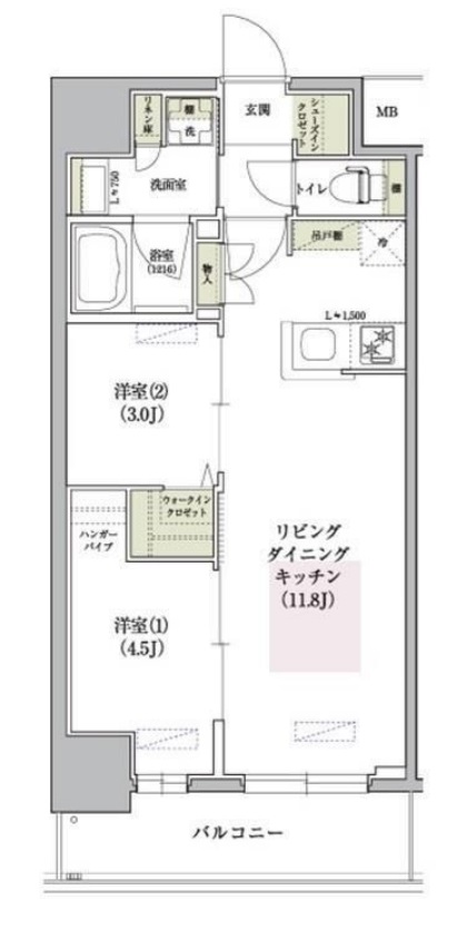 3階の間取り図